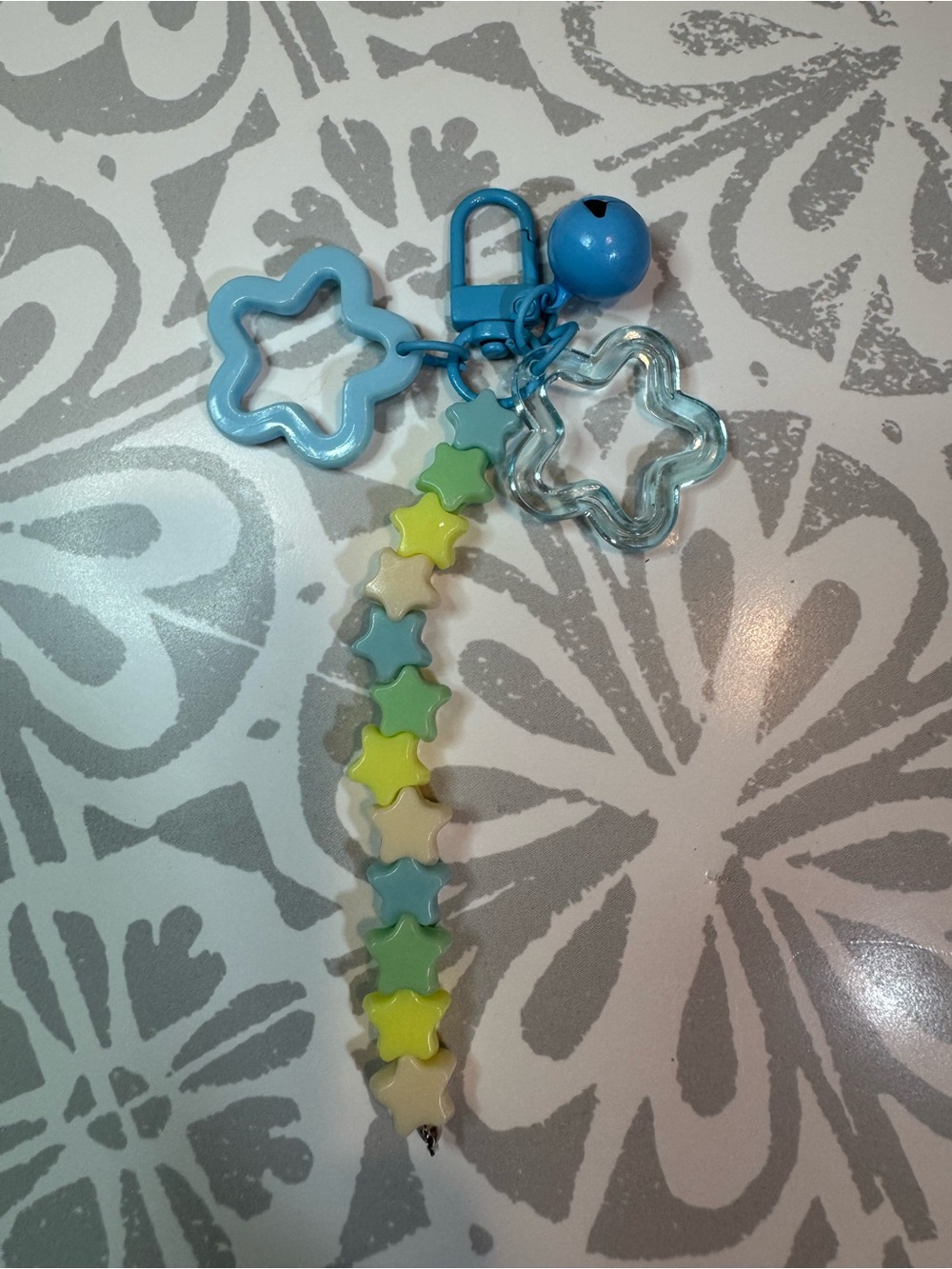Blue Star Charm Key & Card Holder